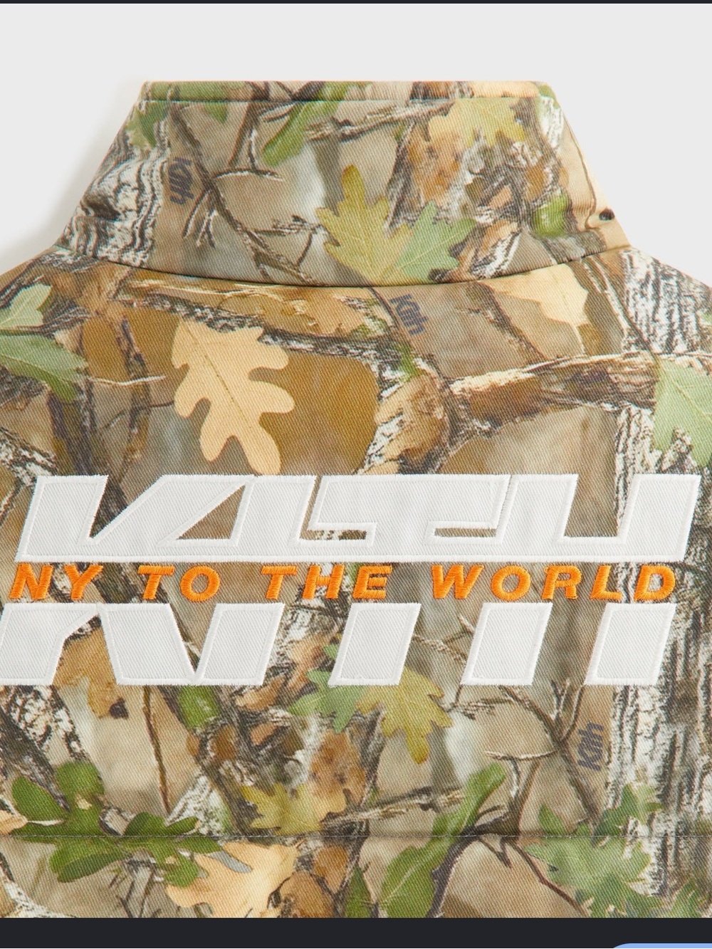 Kith Kids Bright Orange Reversible Puffer Vest with Camo Lining - Picture 4 of 12